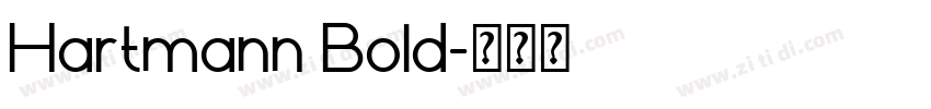 Hartmann Bold字体转换